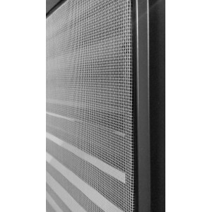 Grille de Ventilation en Aluminium Brut PAS 50HP avec moustiquaire - 800 X 800 mm