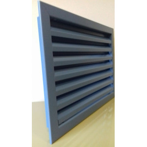 Grille de Ventilation en Aluminium laqué couleur RAL au choix PAS 30Z avec protection contre insectes - 200 x 200