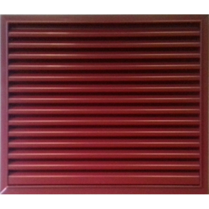 Grille de Ventilation en Aluminium laqué PAS 30 Z avec protection contre insectes - 800 x 800 mm