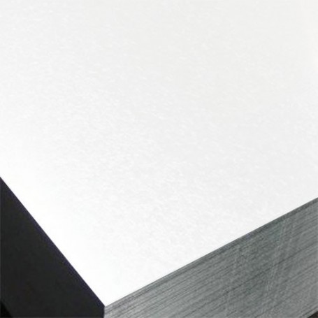 Tôle aluminium prélaquée 1 face blanc RAL 9010 brillant ou satiné