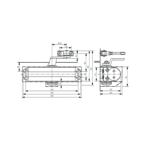 Ferme porte TS77 force 3 - Argent