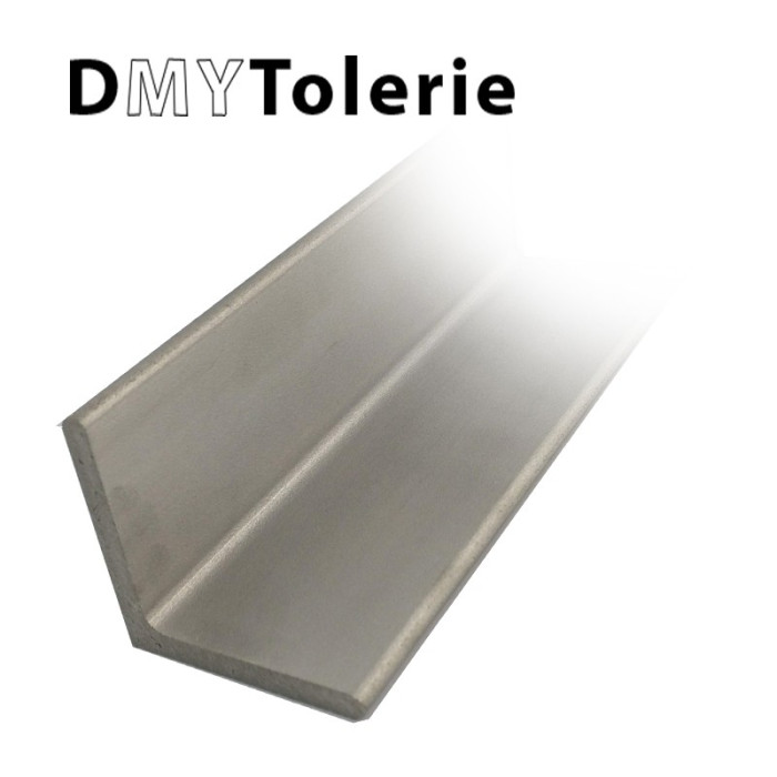 Profilés en L (cornière) en inox 304 L - section 50 x 50 x 5 mm - Longueur 1 mètre