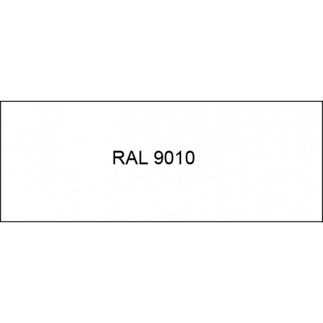 Pliage en L (Cornière) Tôle en Acier 75/100 prélaqué d'usine blanc RAL 9010 satiné