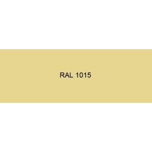 Pliage en U Tôle en Acier 75/100 prélaqué d'usine ivoire ral 1015