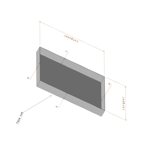 Pliage de bac 4 côtés Tôle en aluminium laqué 1 face blanc RAL 9010