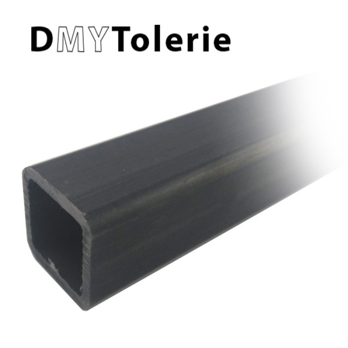 Tube carré acier 100 x 100 x 3 mm - Longueur de 1 mètre