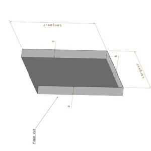 Pliage de bac 3 côtés Tôle en aluminium damier