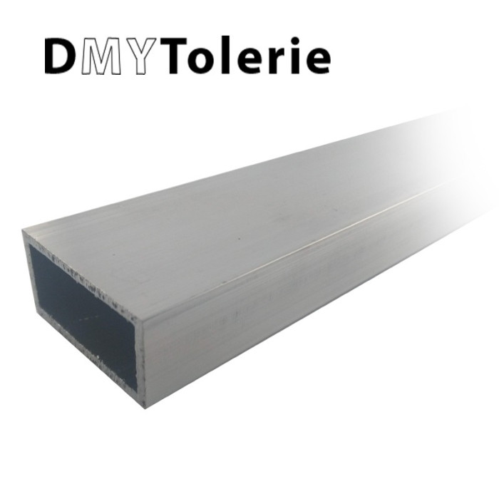 Tube rectangulaire aluminium 60 x 30 x 2 mm - Longueur 2 mètres