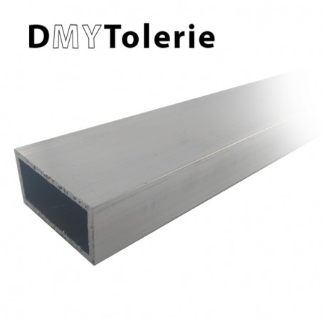 Tube rectangulaire aluminium 100 x 40 x 2 mm - Longueur 3 mètres