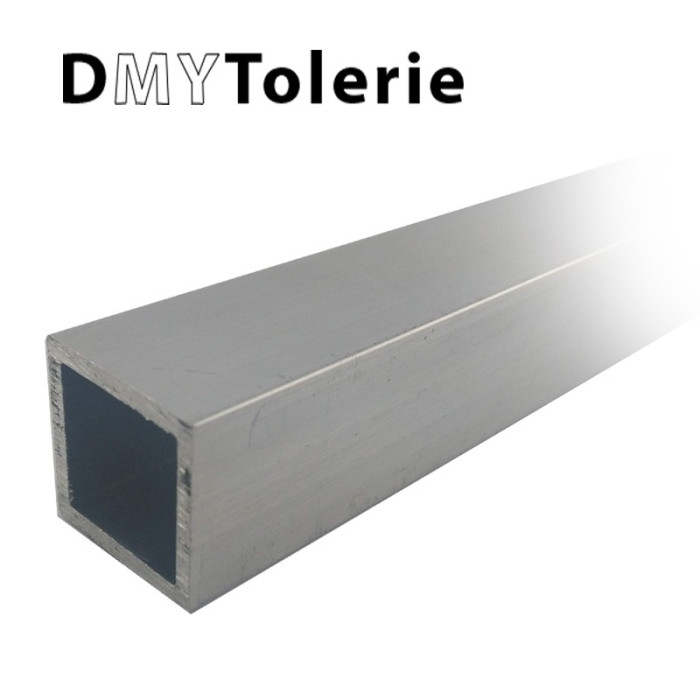 Tube carré aluminium 60 x 60 x 3 mm - Longueur 2 mètres