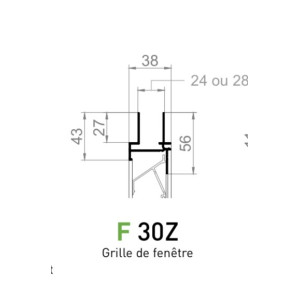 Grille de Ventilation en Aluminium Brut PAS 30Z avec protection contre insectes - 800 x 800 mm