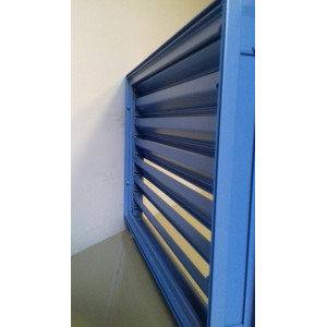 Grille de Ventilation en Aluminium laqué avec moustiquaire - 500 x 500