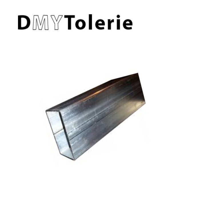 Tube rectangulaire acier galvanisé - 120 x 60 x 3mm - 2m