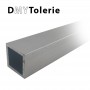 Tube carré aluminium 100 x 100 x 2 mm - Longueur 850 mm
