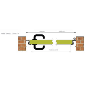 Porte de sécurité1 vantail EI2 60 C5 Dimensions: 1035 L x 2080 H mm