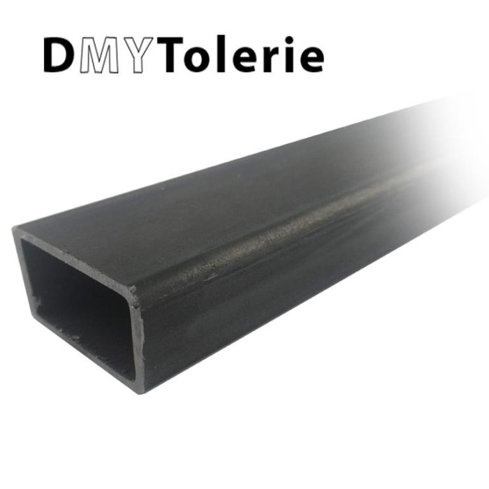 Tube Rectangle Acier 120x60x5 Mm - Longueur Au Choix De 20 à 300 Cm - S235 Brut, Bords Arrondis