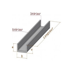 Pliage en U Tôle en Aluminium prélaqué d'usine 1 face satiné