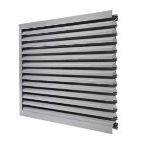 Grille de Ventilation en Aluminium Brut PAS 50HP avec moustiquaire - 800 X 800 mm