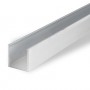 Profils en U en Aluminium Brut - section 15 x 30 x 15  -