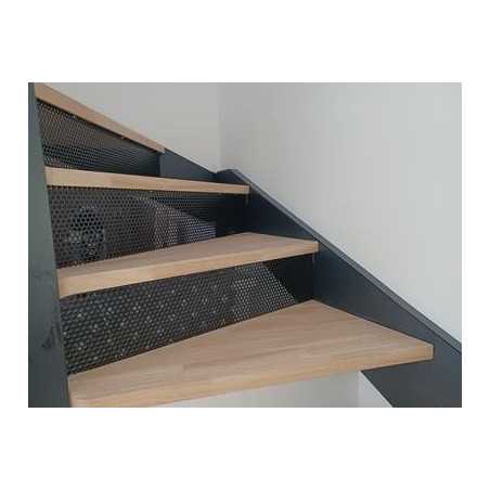 Escalier métallique droit sur mesure