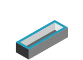 Bac en tôle Alu, Inox, Acier en 4 côtés sur mesure 3000mm max