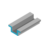 Pliage de tôle Alu, Inox, Acier en Omega 4 plis sur mesure 3000mm max