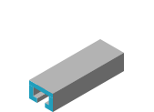 Pliage de tôle Alu, Inox, Acier en C 4 plis sur mesure 3000mm max