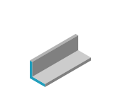 Pliage de tôle Alu, Inox, Acier en L 1 pli sur mesure 3000mm max